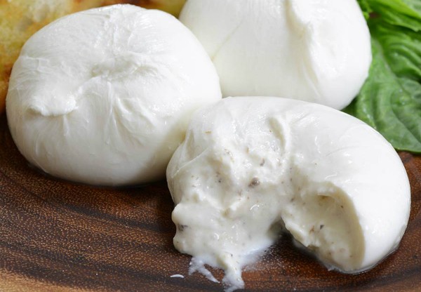 Traditional Italian Burrata cheese, photo by Gourmet Food Store