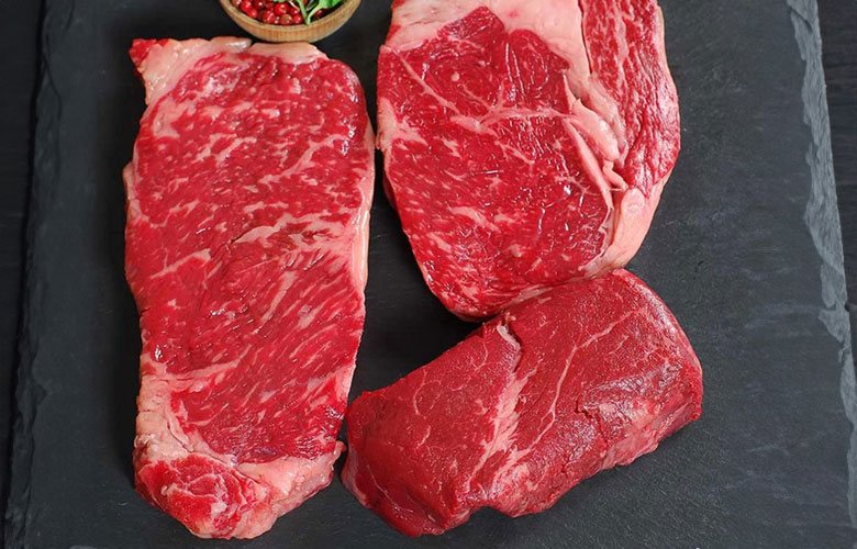Beautifully marbled Wagyu Beef, photo by Gourmet Food Store