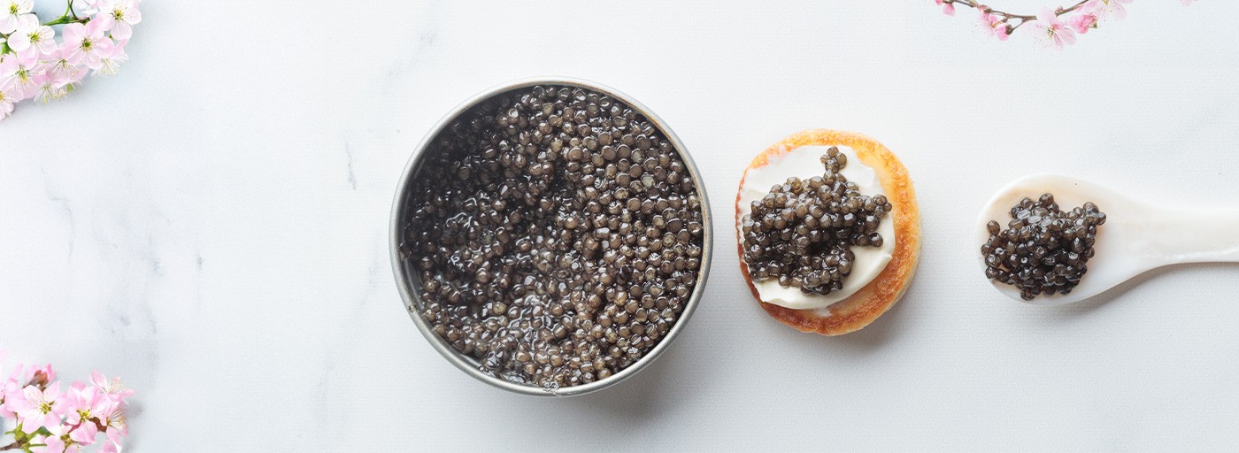 view of luxurious caviar