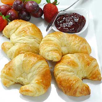 100% Butter French Croissants - 3.5 oz, Frozen, Unbaked