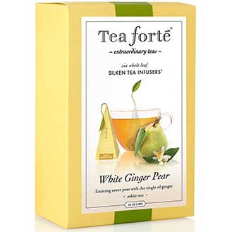 Tea Forte White Ginger Pear White Tea - Event Box, 40 Infusers