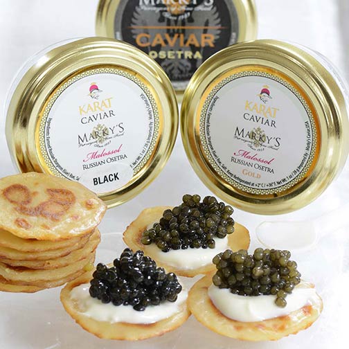 Osetra and Osetra Gold Caviar Sampler Gift Set Photo [1]