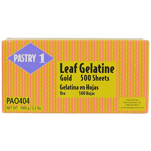 Gelatin Leaf Sheets - Gold Photo [1]