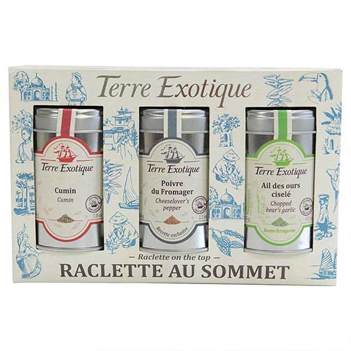 Raclette on the Top Spice Set: Cumin, Chopped Bear's Garlic, Cheeselover's Pepper Photo [1]